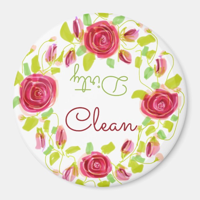 Íman Rosa de Borgonha Padrão (Frente)