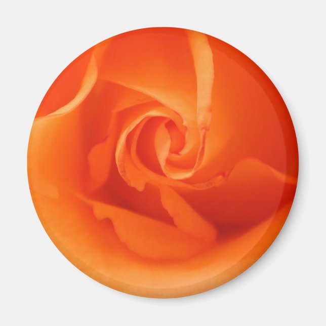 Íman Rosa de Laranja Brilhante (Frente)
