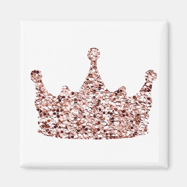 Íman Rosa de Literatura Dourada Coroa Clipart Queen Cli (Frente)