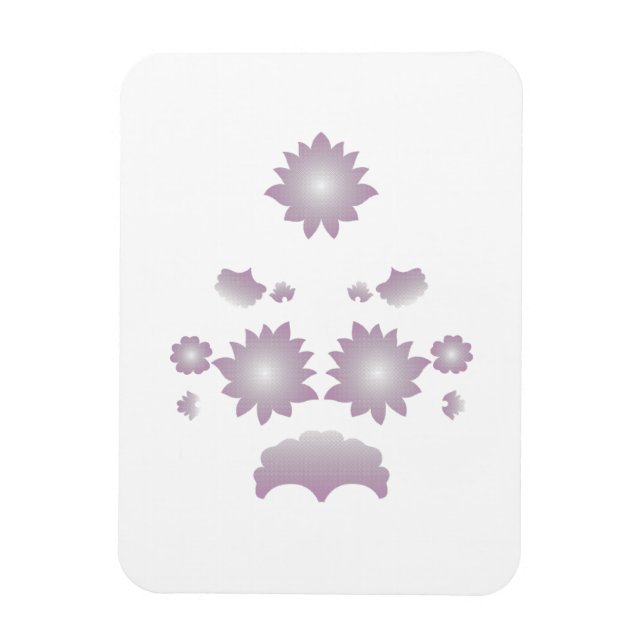 Íman Rosa decorativo de leite branco (Vertical)