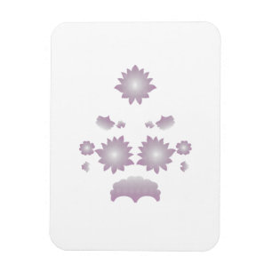 Íman Rosa decorativo de leite branco