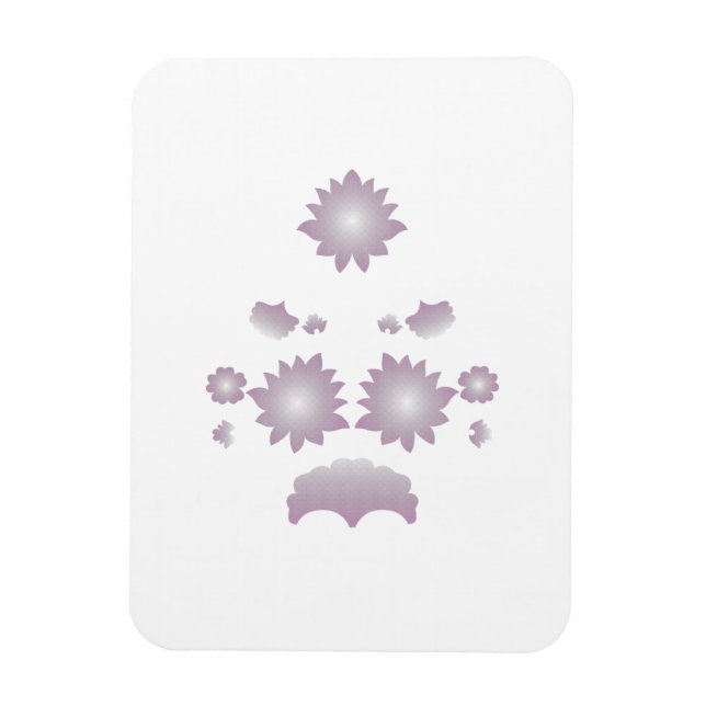 Íman Rosa decorativo de leite branco (Vertical)