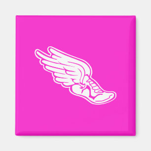 Íman Rosa do ímã do logotipo da trilha