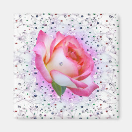 Íman Rosa do Namorados do precioso, imã