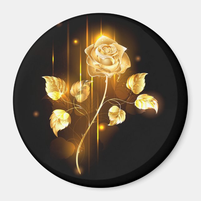 Íman Rosa dourada ( rosa de ouro ) (Frente)