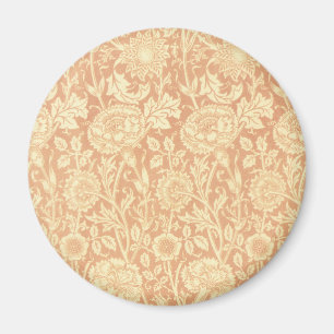 Íman Rosa e Rosa por William Morris, Flores Vintage