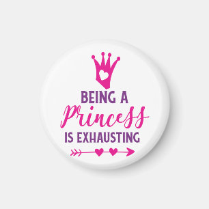 Íman Rosa e Roxo Ser uma Princesa está Escavando