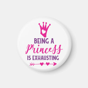 Íman Rosa e Roxo Ser uma princesa está esgotando