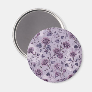 Íman Rosa Lavanda Empoeirada Tons Sonhadores Florais