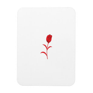 Íman Rosa Madder, Lava Vermelho, Design floral
