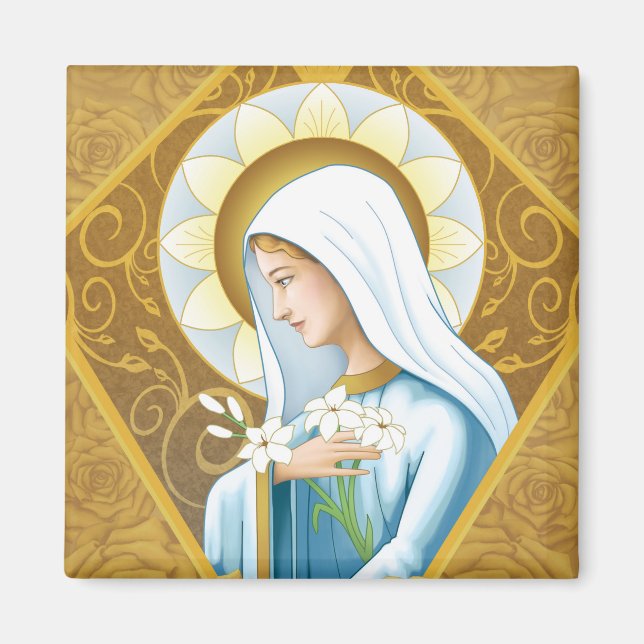 Íman Rosa místico (Frente)