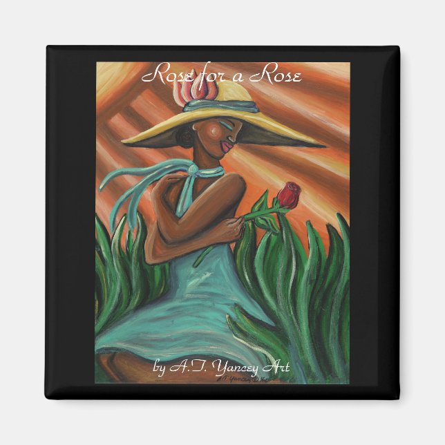 Íman Rosa para um Rosa Magnet (Frente)