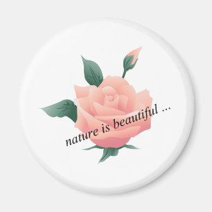 Íman Rosa (Peach) - Natureza bonita