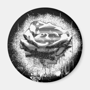 Íman Rosa Preta E Branca De Belas Arte