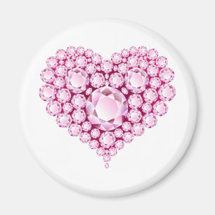 Íman Rosa Quartz Heart Gems