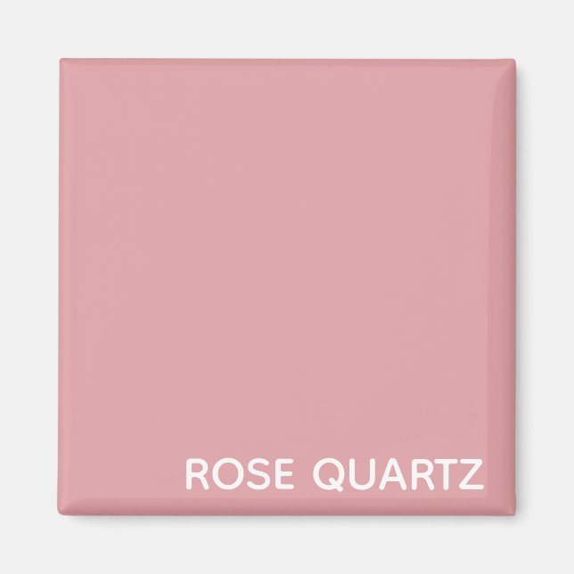 Íman Rosa Quartz - nome cor rosa (Frente)