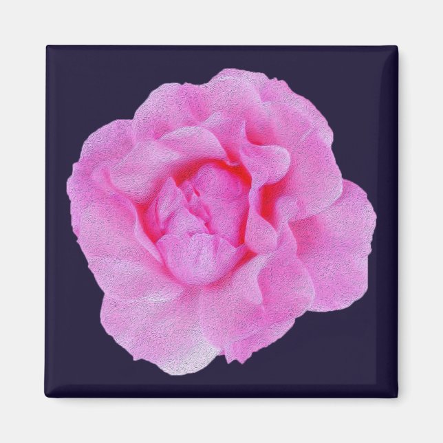 Íman rosa rosa (Frente)