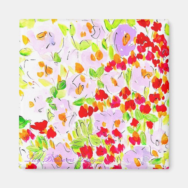 Íman Rosa rosa e ímã púrpura (Frente)