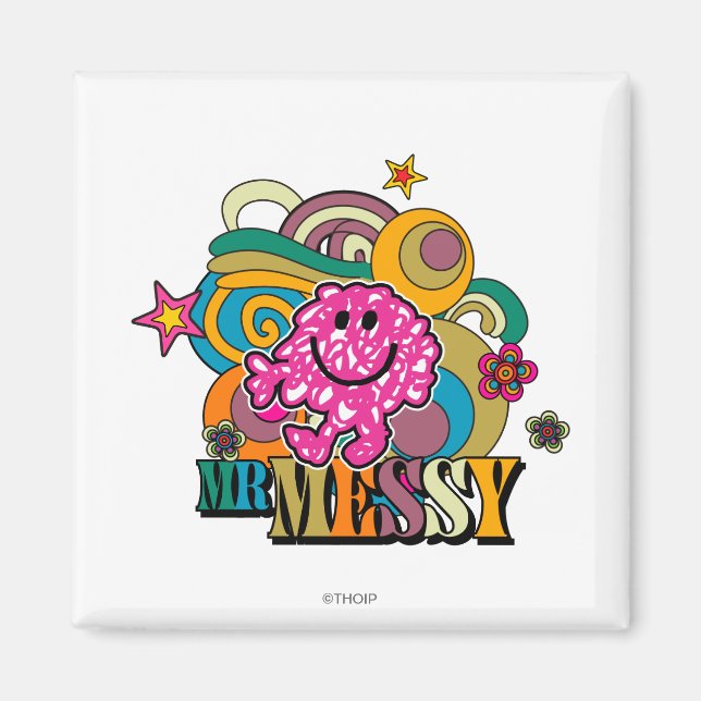 Íman Rosa, Sr. Messy | Anzóis e Estrelas Coloridos (Frente)