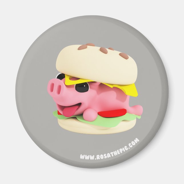 Íman Rosa the Pig is a Burger (Frente)