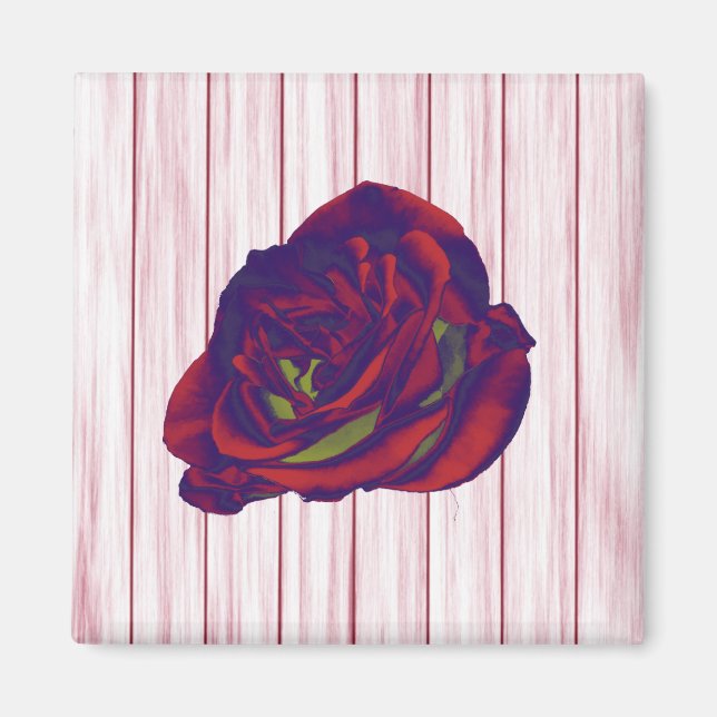 Íman Rosa vermelha (Frente)