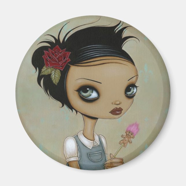 Íman Rosa vermelha (Frente)