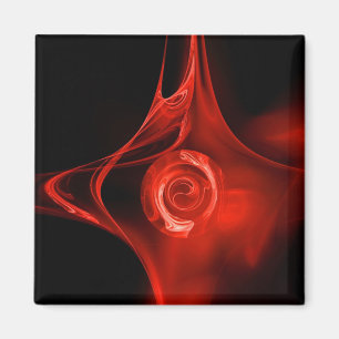 Íman ROSA, vermelho, preto