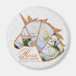 Íman Rosa White Arrow