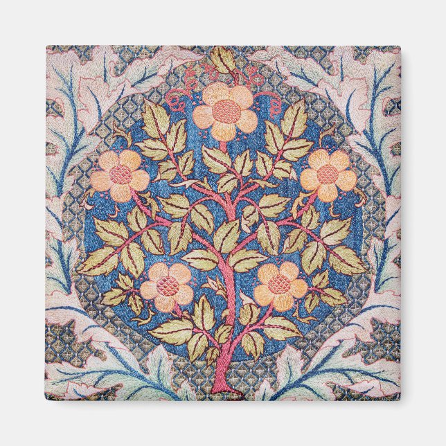 Íman Rosa Wreath, William Morris (Frente)