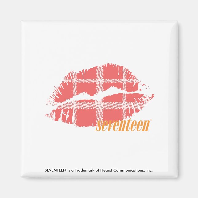 Íman Rosa xadrez (Frente)