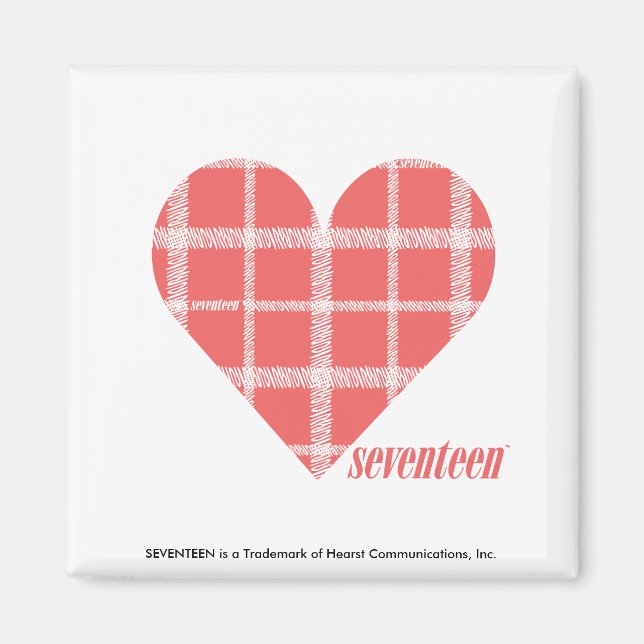 Íman Rosa xadrez 4 (Frente)