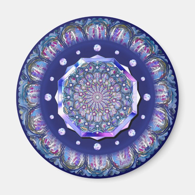 Íman Rosace Azul (Frente)