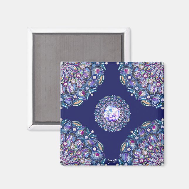 Íman Rosace Azul (Front/Back)