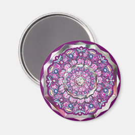 Íman Rosace vermelho cardinal