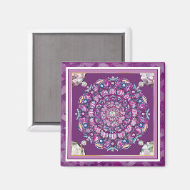 Íman Rosace vermelho cardinal