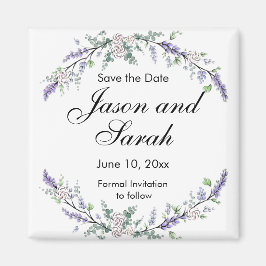 Íman rosas brancas de eucalipto lavanda