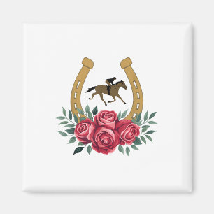 Íman Rosas de Corrida de Cavalo Cute Ky 151rua Derby Ho