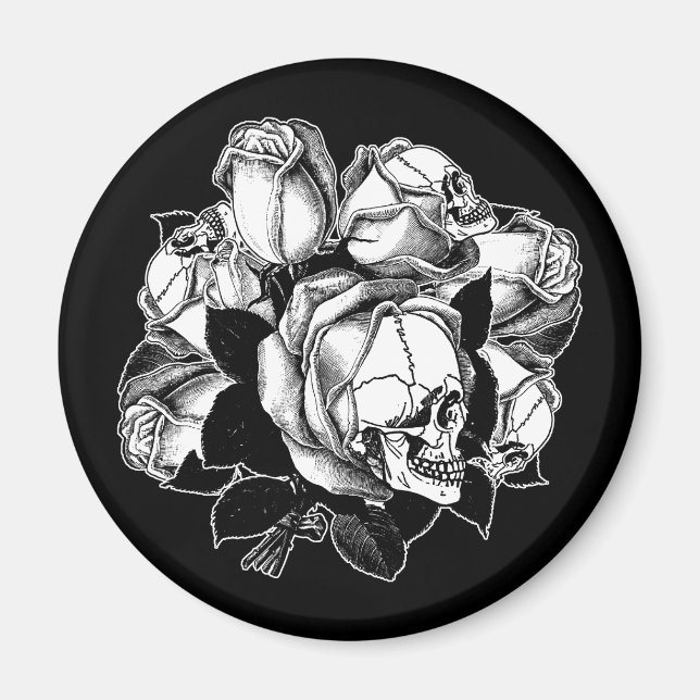 Íman Rosas de crânio (Frente)