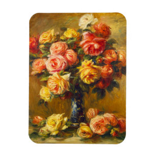 Íman Rosas de Renoir em um ímã do vaso