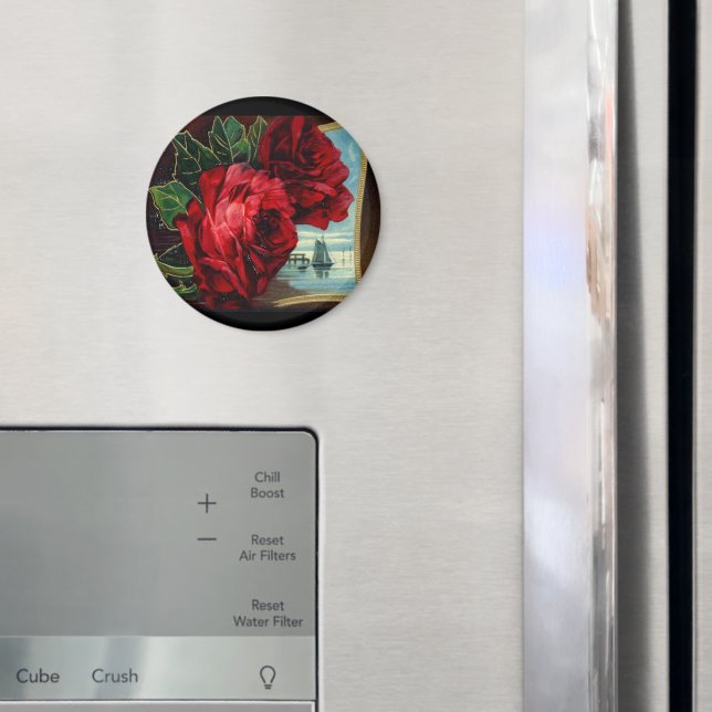 Íman Rosas de vindima e barcos de vela (In Situ (Fridge))