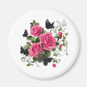 Íman Rosas e Borboletas