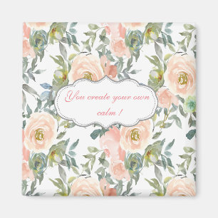 Íman Rosas Elegantes Chic,Mensagem Motivacional