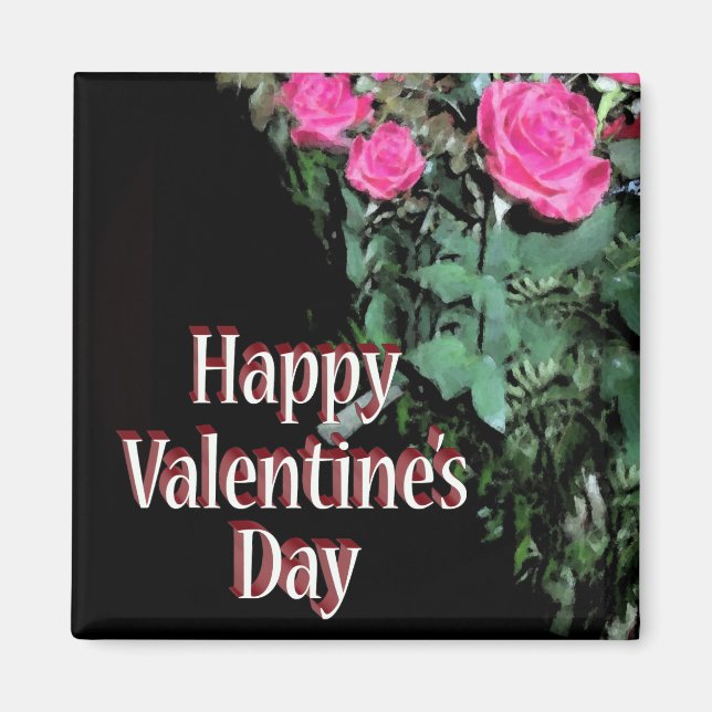 Íman Rosas em preto (Frente)