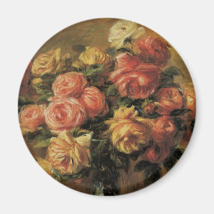 Íman Rosas em um Vaso de Pierre Renoir, Arte Fino Antig
