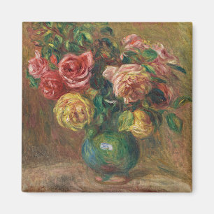 Íman Rosas em um Vaso Verde por Pierre-Auguste Renoir