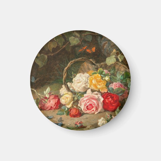 Íman Rosas em uma cesta - Josef Neugebauer (Frente)