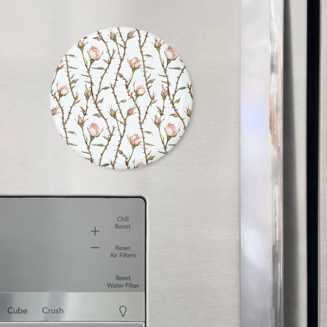 Íman Rosas Florais Rosa Corado (In Situ (Fridge))