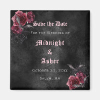 Rosas Góticos Elegantes Salvem A Data