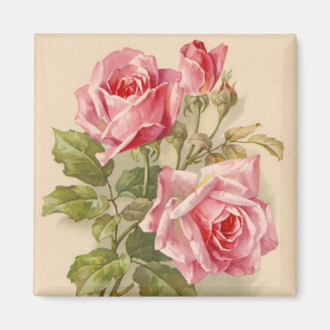 Íman Rosas Rosa Vintage (Frente)