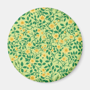 Íman Rosas selvagens em amarelo e verde